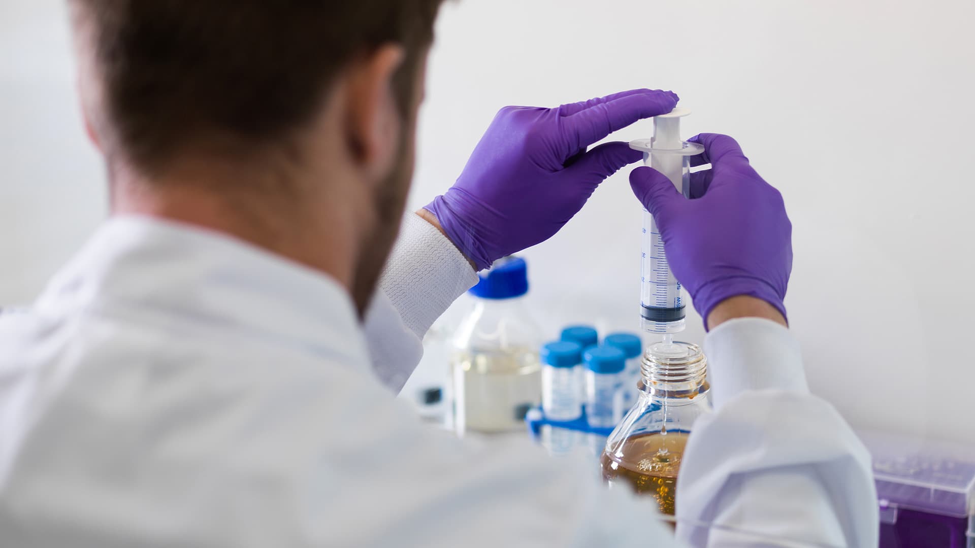 GAMA scientist at Research & Development centre