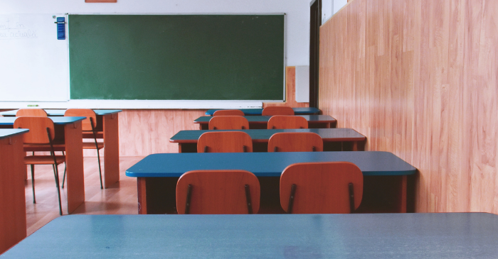 empty school classroom